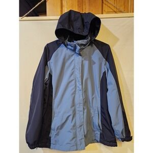 Lands' End 3-in-1 System Jacket Xl Women's Blue Full Zip Down Filling